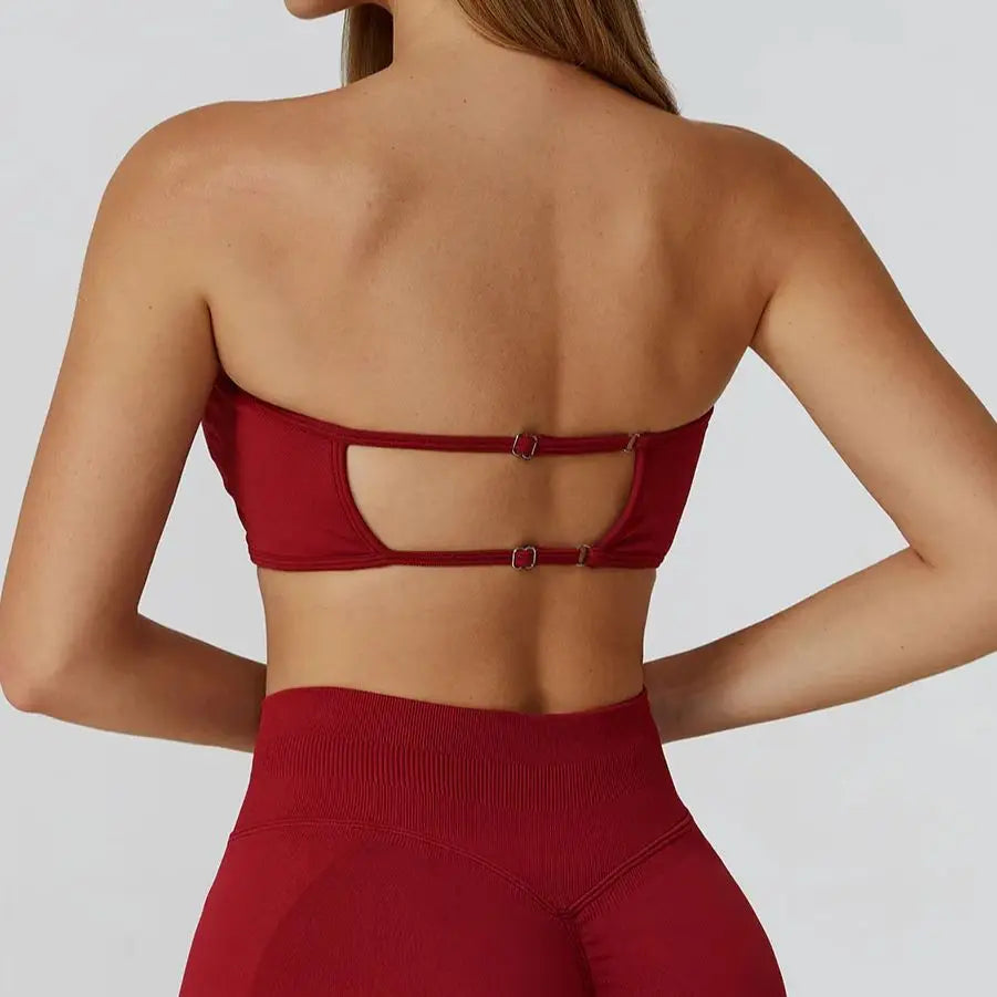 Strapless Sports Bra – Quick-Dry & Supportive Workout Top