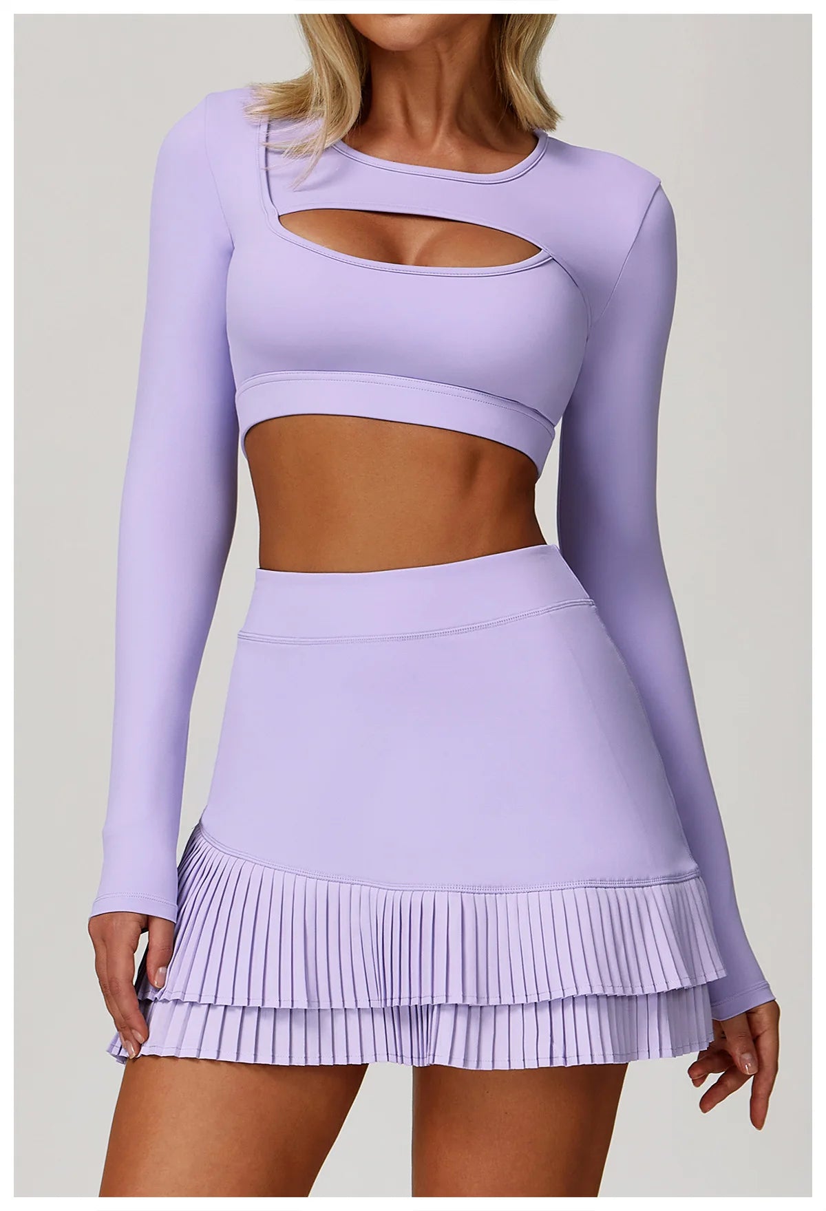 High Waist Long Sleeve Yoga Top – Quick Dry & Sleek Fit
