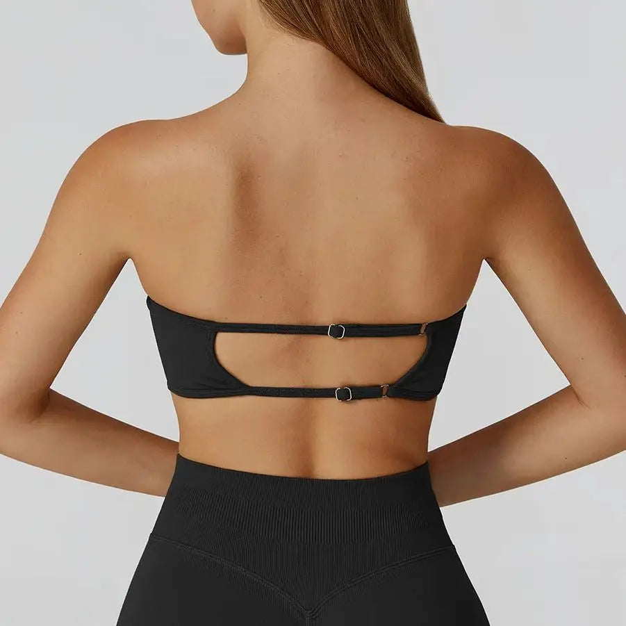 Strapless Sports Bra – Quick-Dry & Supportive Workout Top