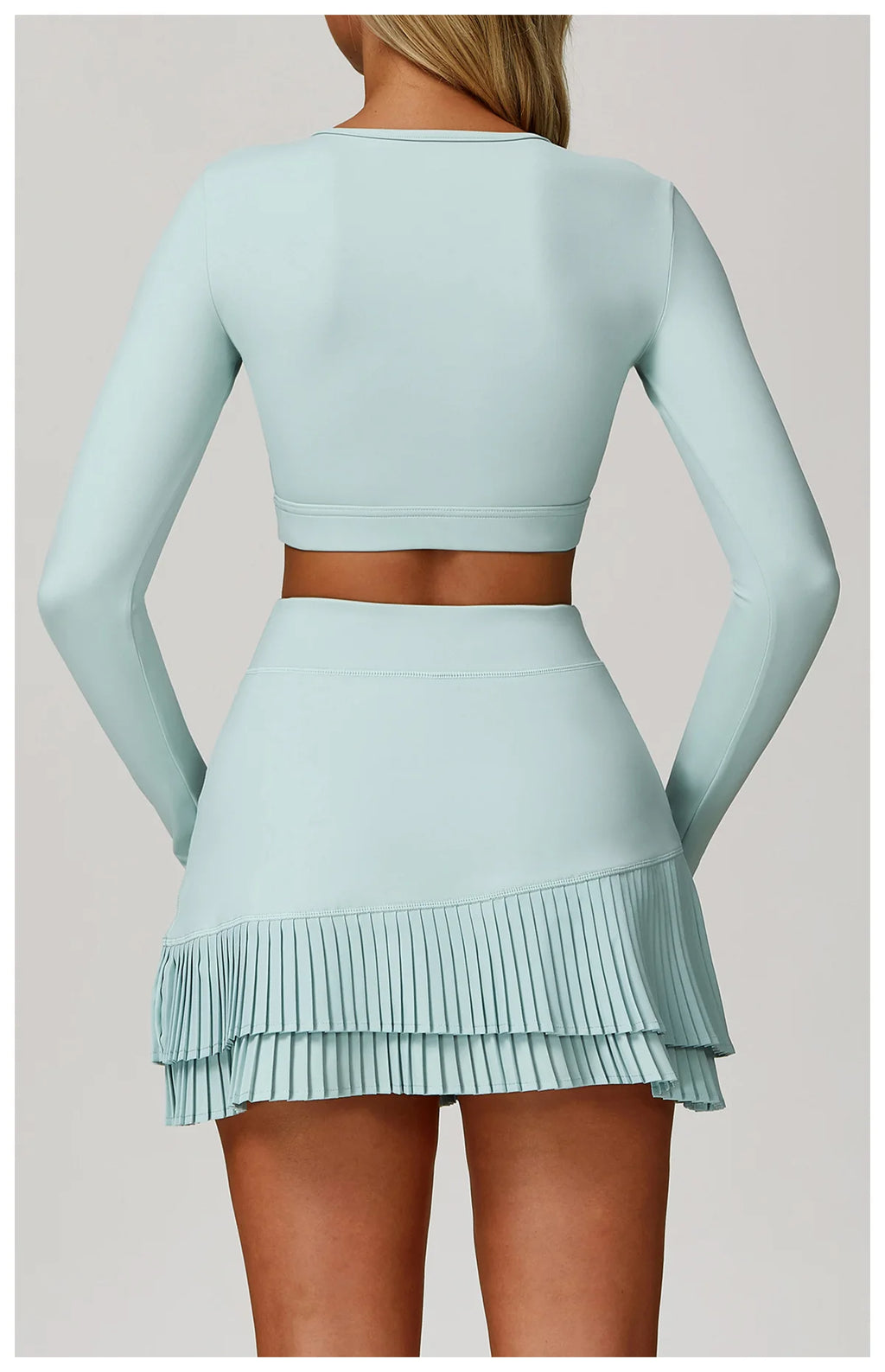 High Waist Long Sleeve Yoga Top – Quick Dry & Sleek Fit