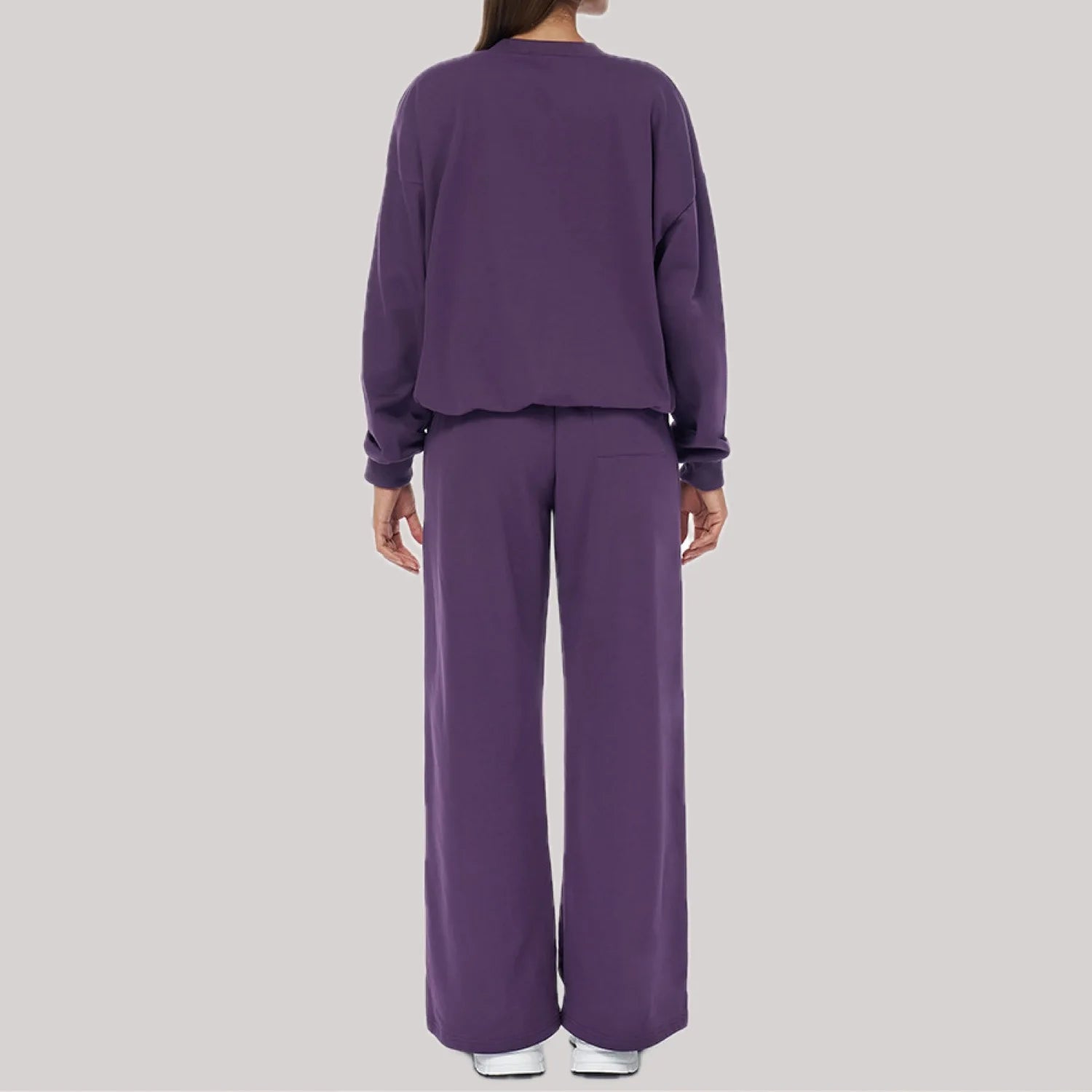 2-Piece Winter Yoga Set – High Waist & Wide Leg Comfort Wear