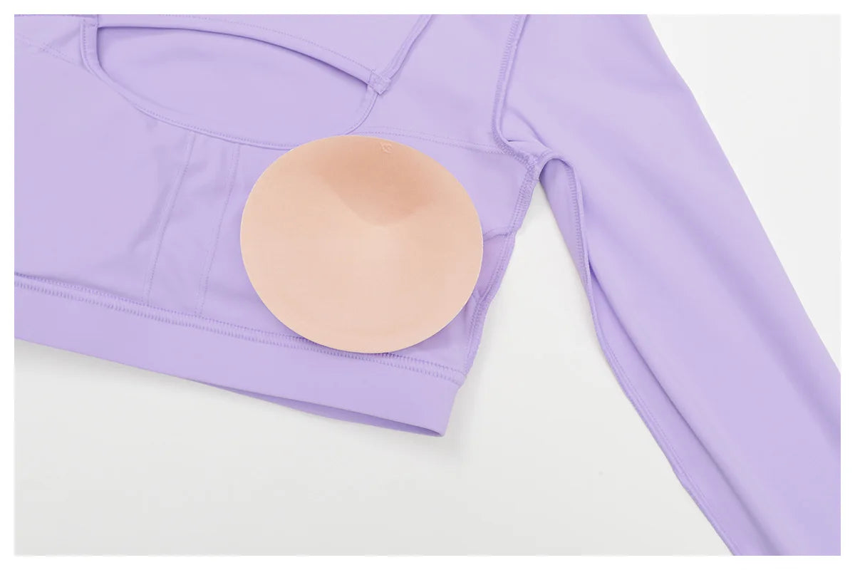 High Waist Long Sleeve Yoga Top – Quick Dry & Sleek Fit