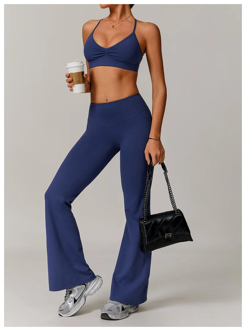 High Support Sports Bra – Shockproof & Quick-Dry Workout Top