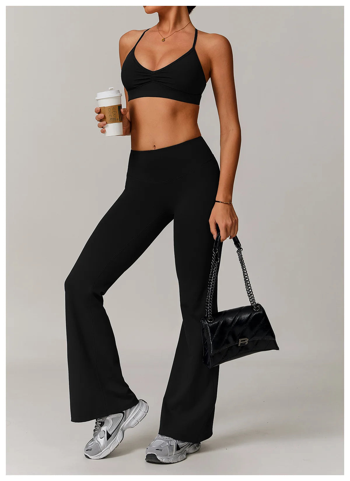 High Support Sports Bra – Shockproof & Quick-Dry Workout Top