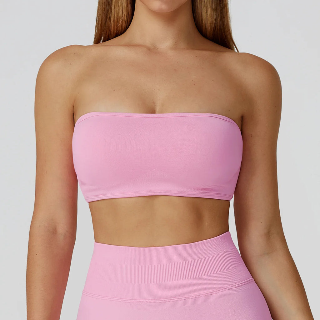 Strapless Sports Bra – Quick-Dry & Supportive Workout Top