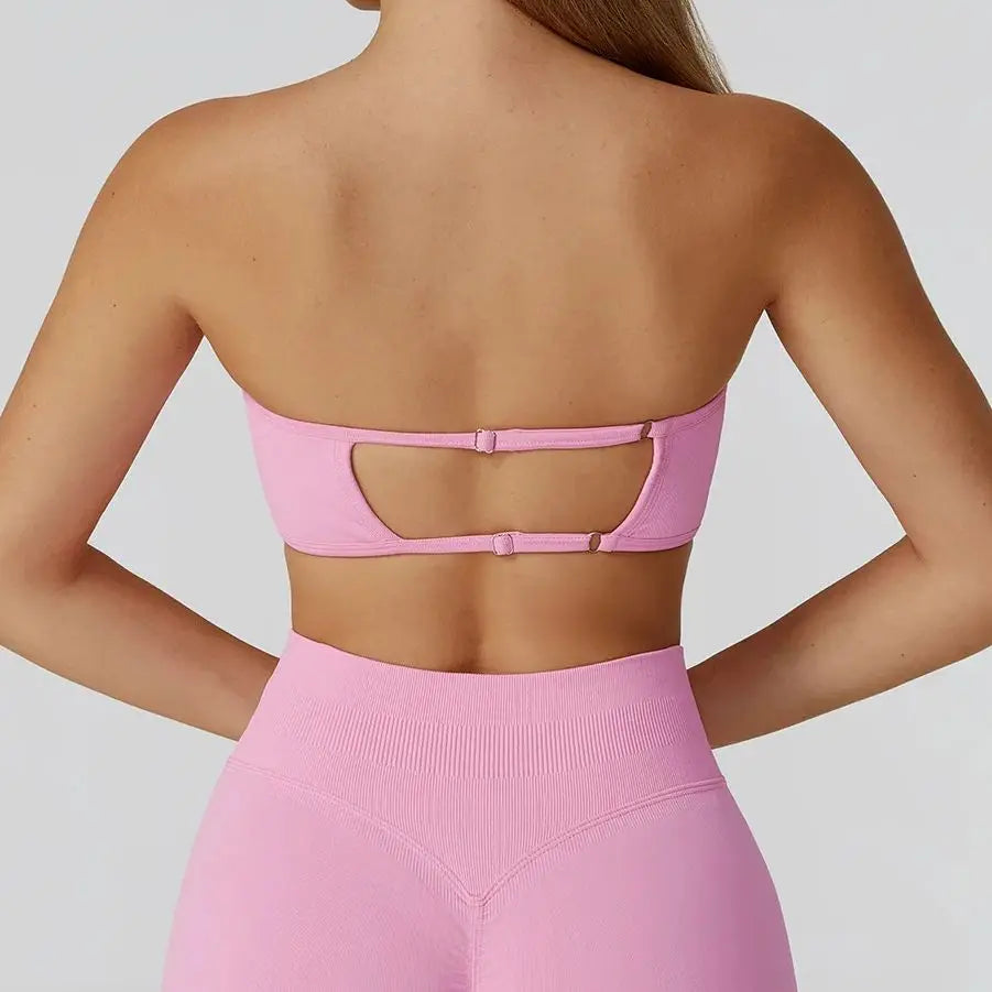 Strapless Sports Bra – Quick-Dry & Supportive Workout Top
