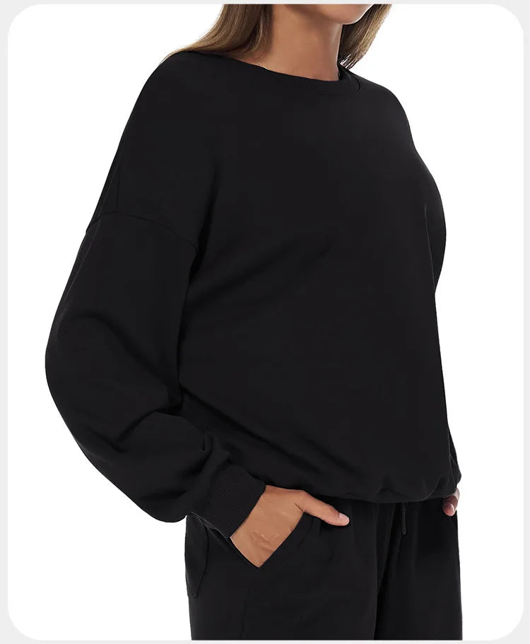 Autumn & Winter Long Sleeve Sports Top – Casual & Versatile Fit
