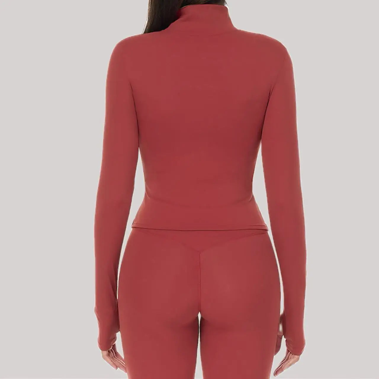 Zip-Up Yoga Jacket – Breathable, Slim & Sporty Style