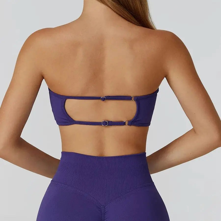 Strapless Sports Bra – Quick-Dry & Supportive Workout Top