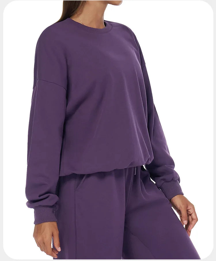 Autumn & Winter Long Sleeve Sports Top – Casual & Versatile Fit
