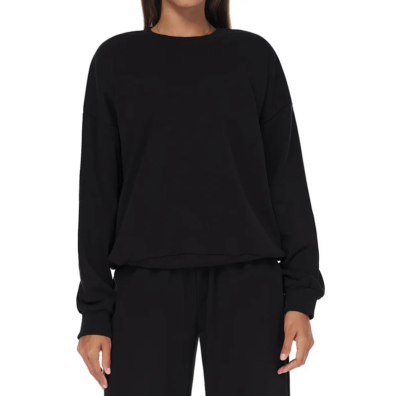 Autumn & Winter Long Sleeve Sports Top – Casual & Versatile Fit