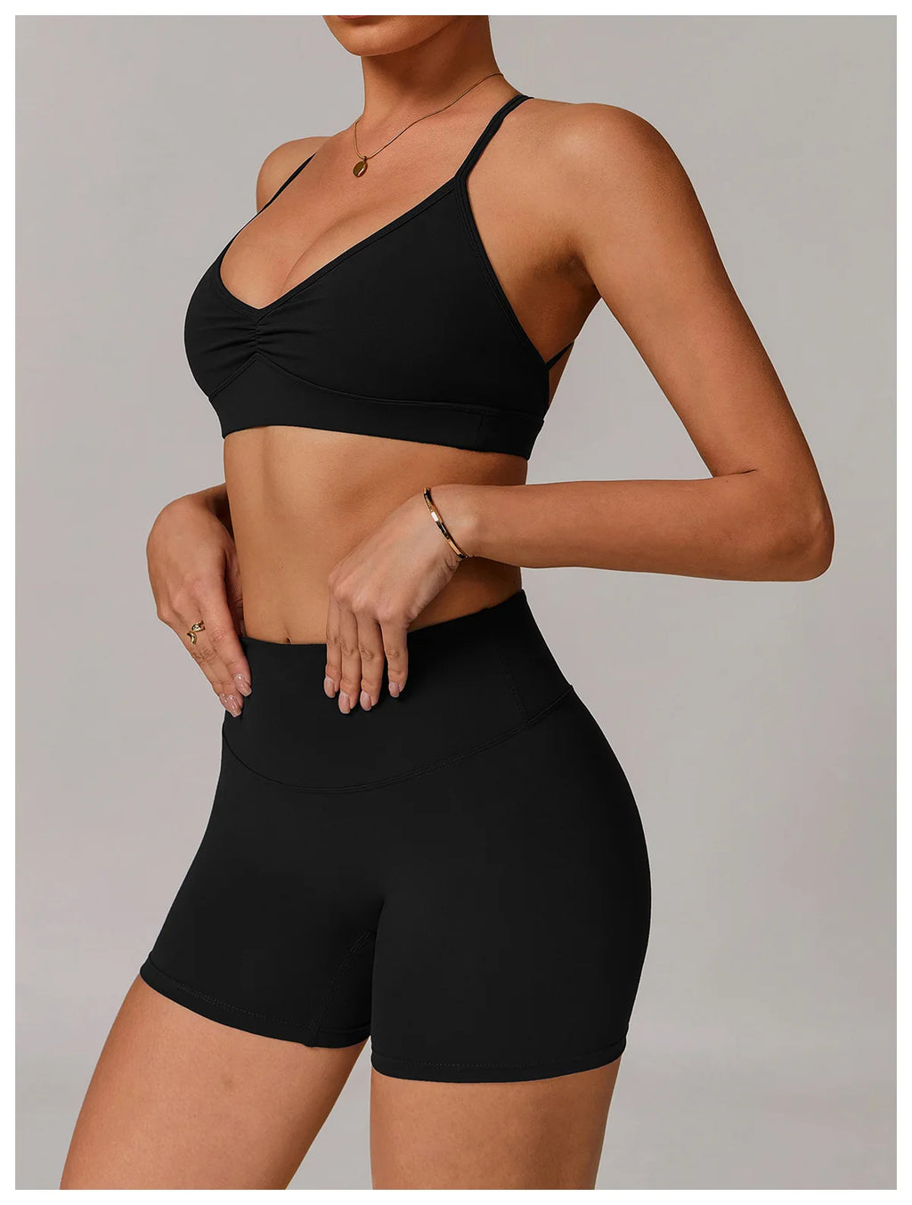 High Support Sports Bra – Shockproof & Quick-Dry Workout Top