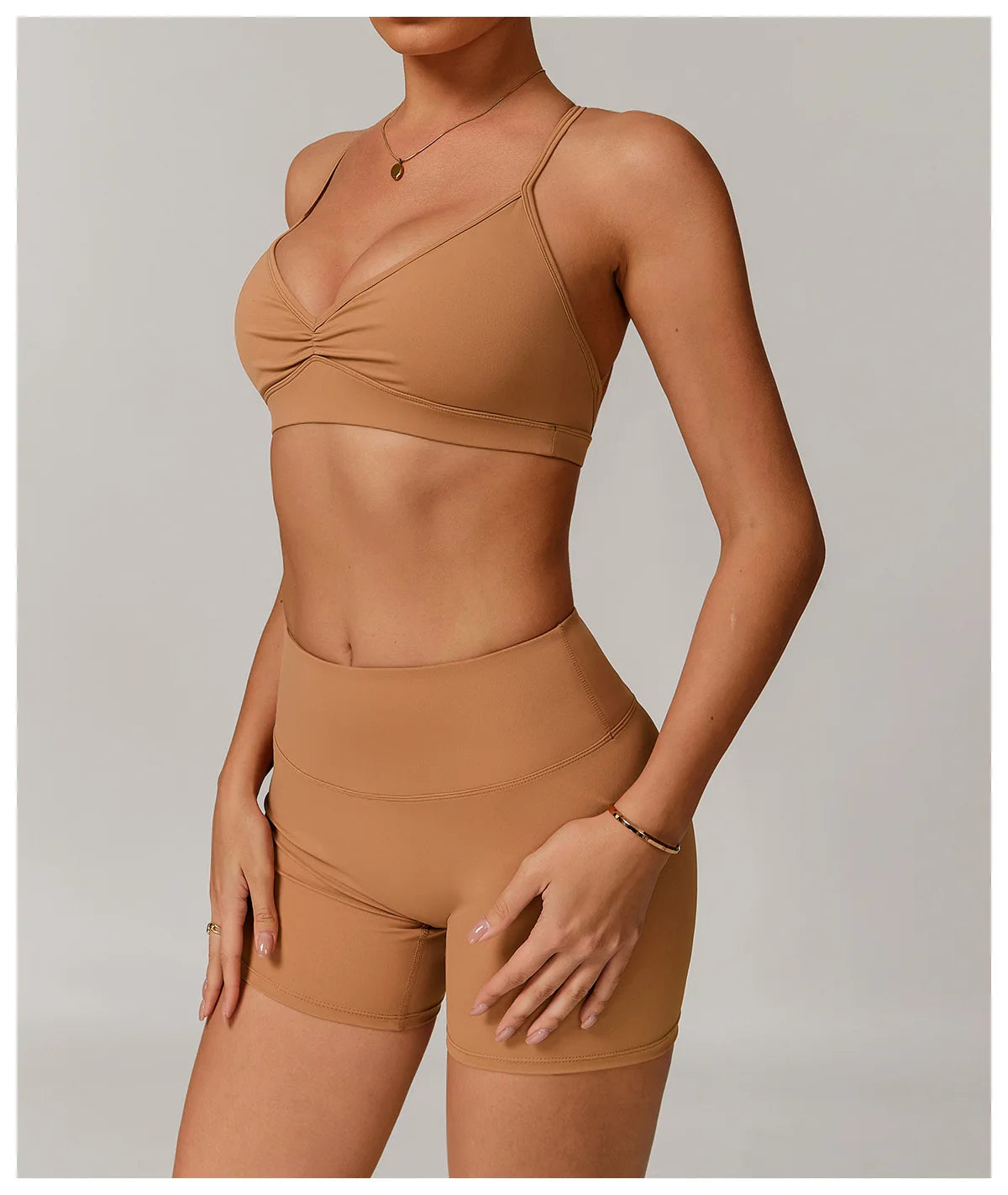 High Support Sports Bra – Shockproof & Quick-Dry Workout Top