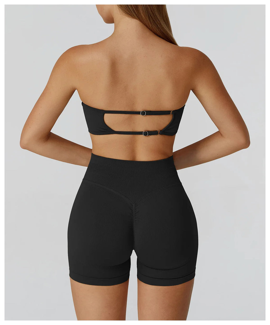 Strapless Sports Bra – Quick-Dry & Supportive Workout Top