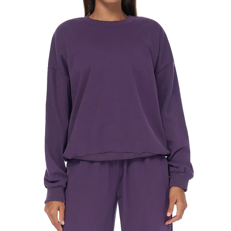 Autumn & Winter Long Sleeve Sports Top – Casual & Versatile Fit