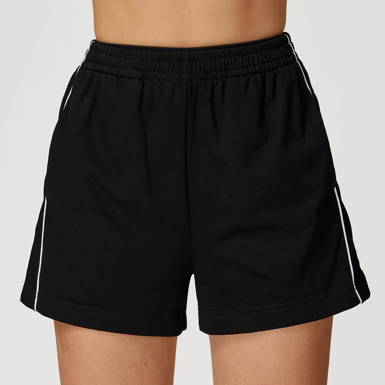Color Block Sports Shorts – High Waist & Ultra-Comfort Fit
