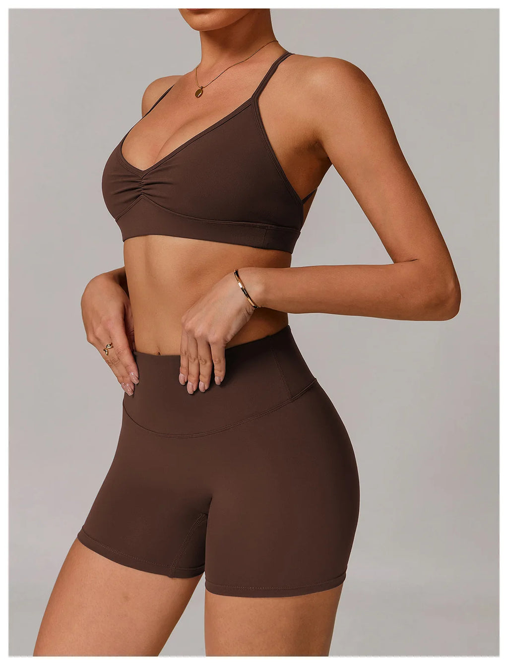 High Support Sports Bra – Shockproof & Quick-Dry Workout Top